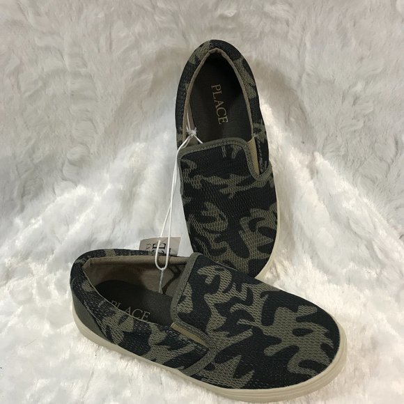 The Children's Place Other - The Children's Place Green Camo Street Sneakers